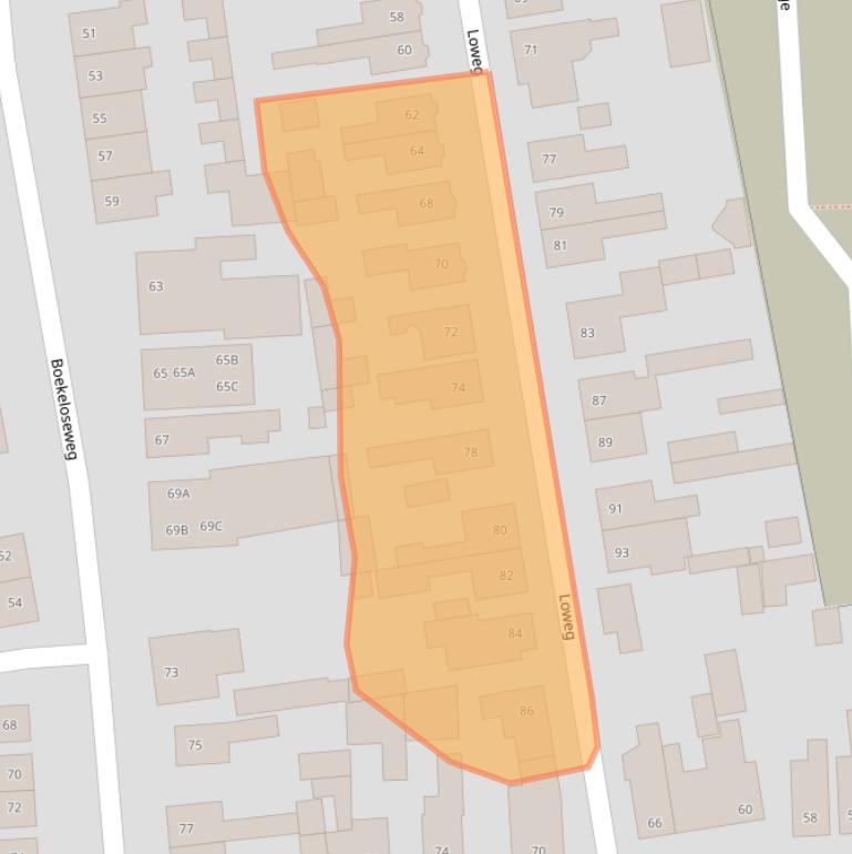 Kaart van postcodegebied 7553DD.