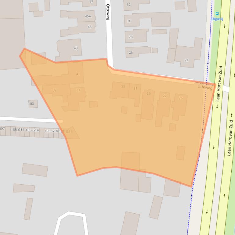 Kaart van postcodegebied 7553DG.