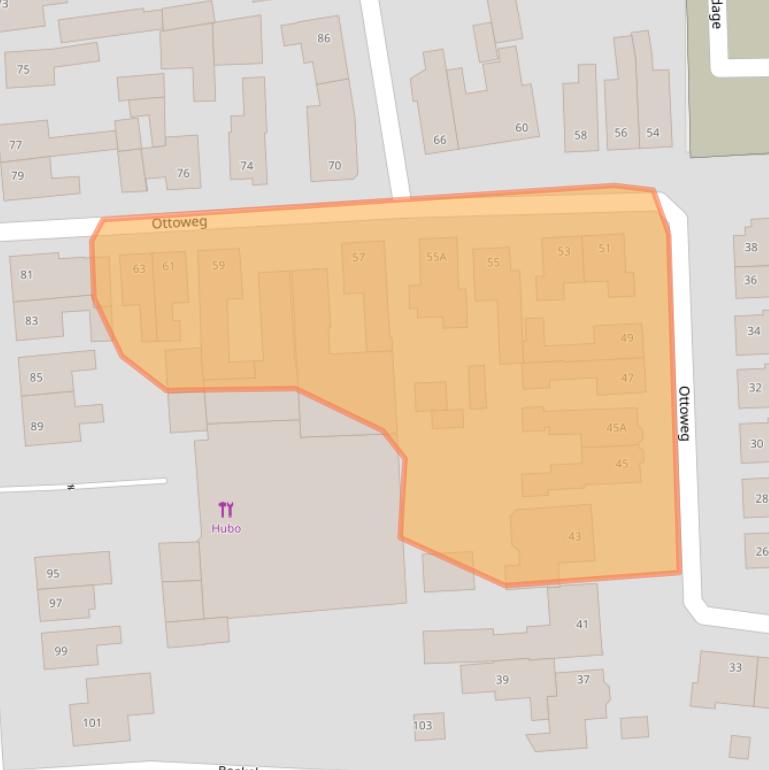 Kaart van postcodegebied 7553DH.