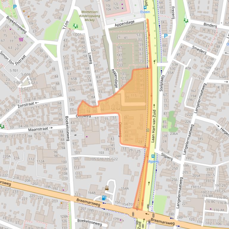 Kaart van postcodegebied 7553DJ.