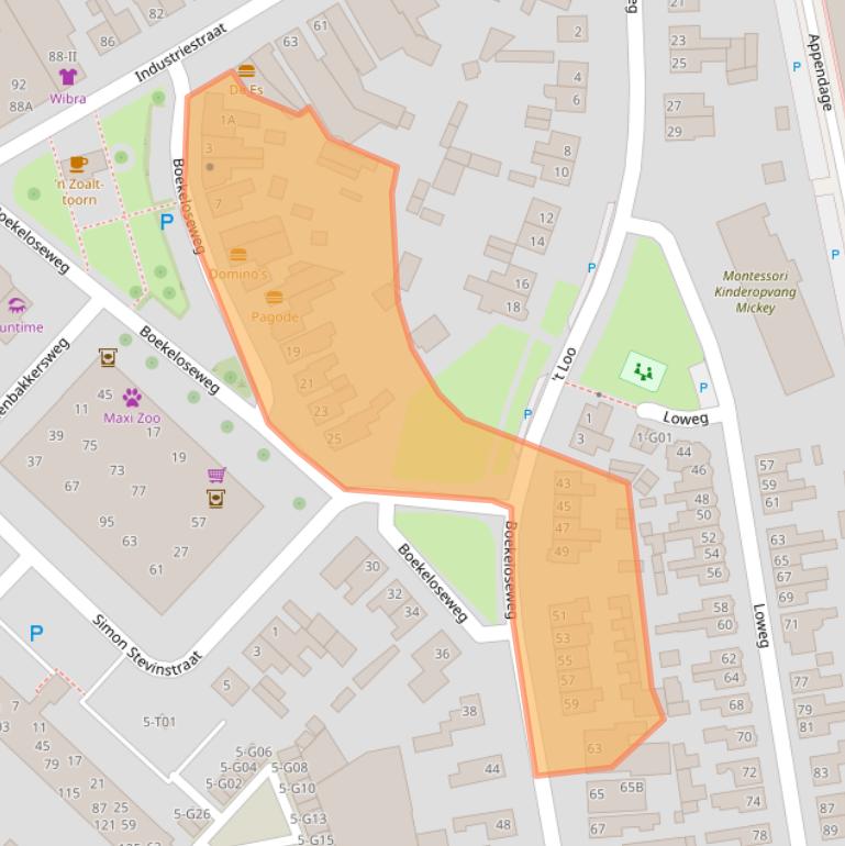 Kaart van postcodegebied 7553DK.