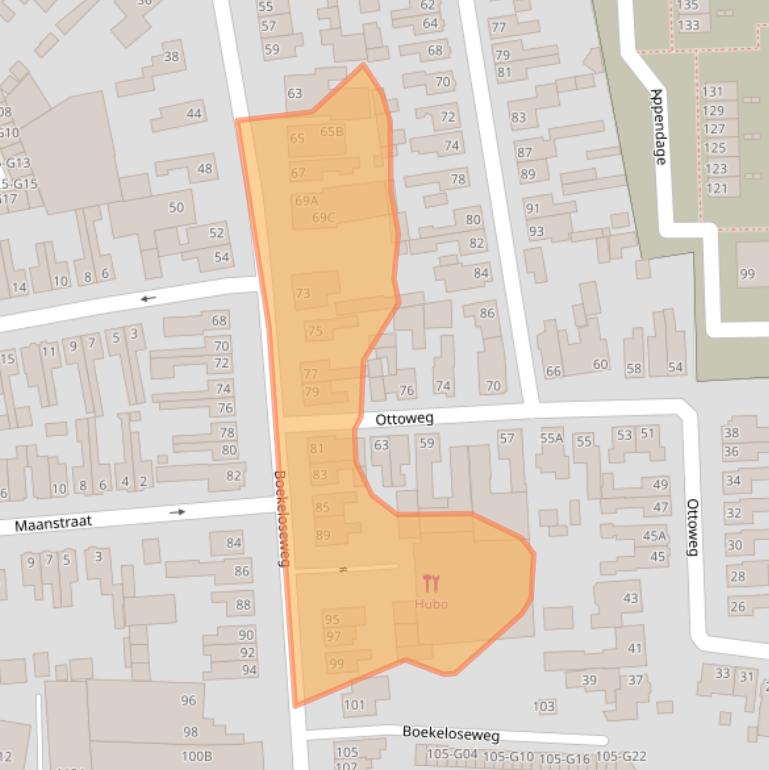 Kaart van postcodegebied 7553DL.
