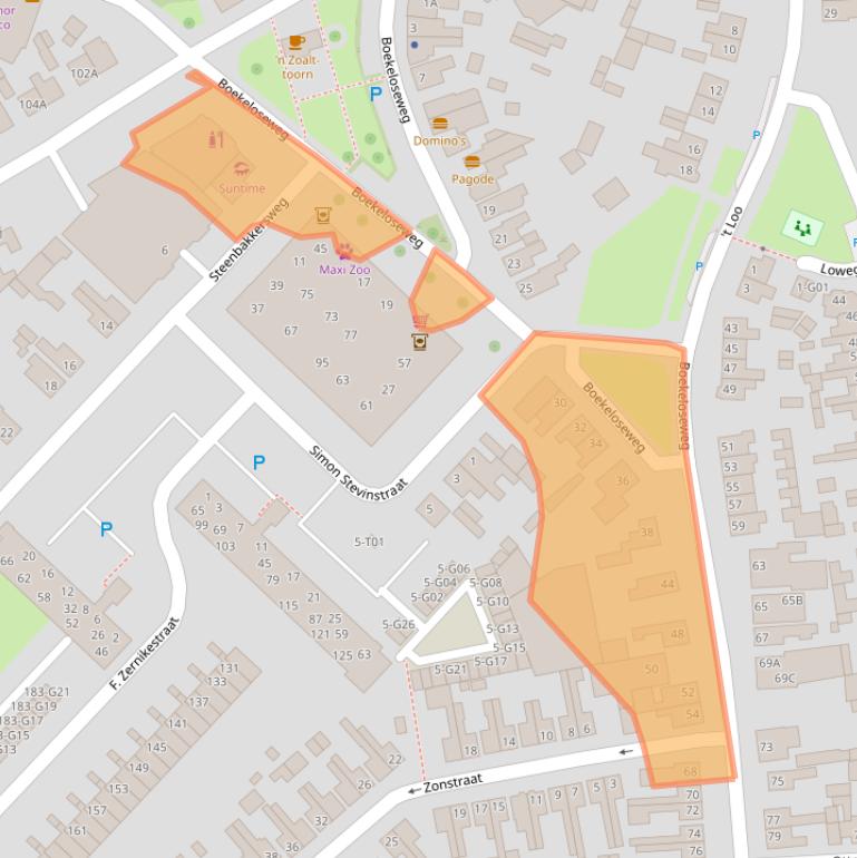 Kaart van postcodegebied 7553DN.