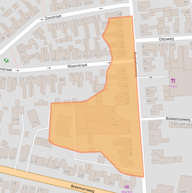 Kaart van postcodegebied 7553DP.