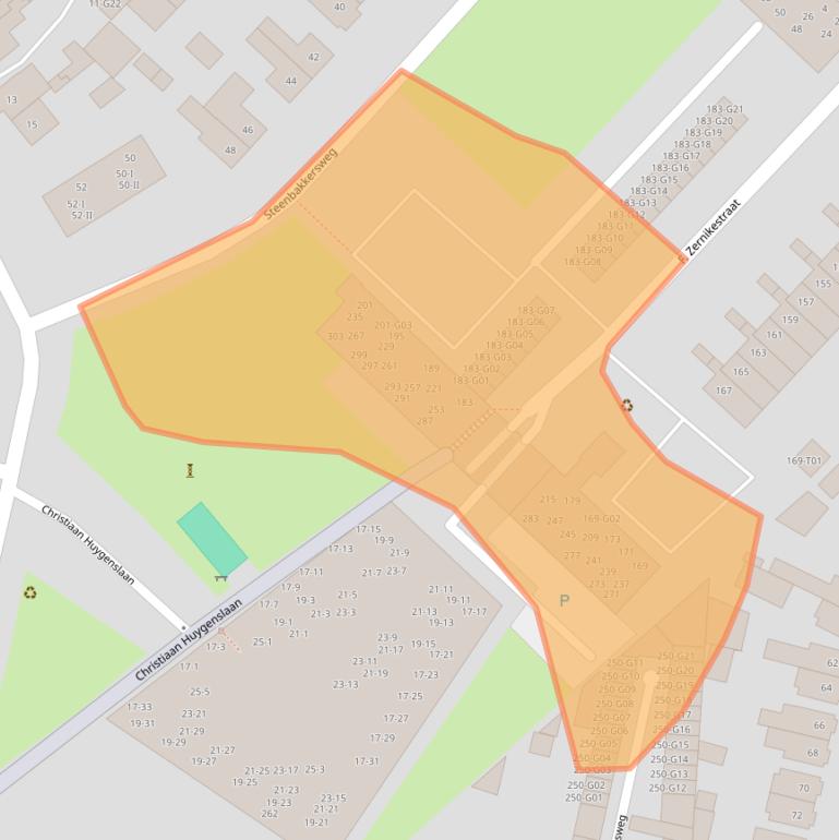 Kaart van postcodegebied 7553EC.