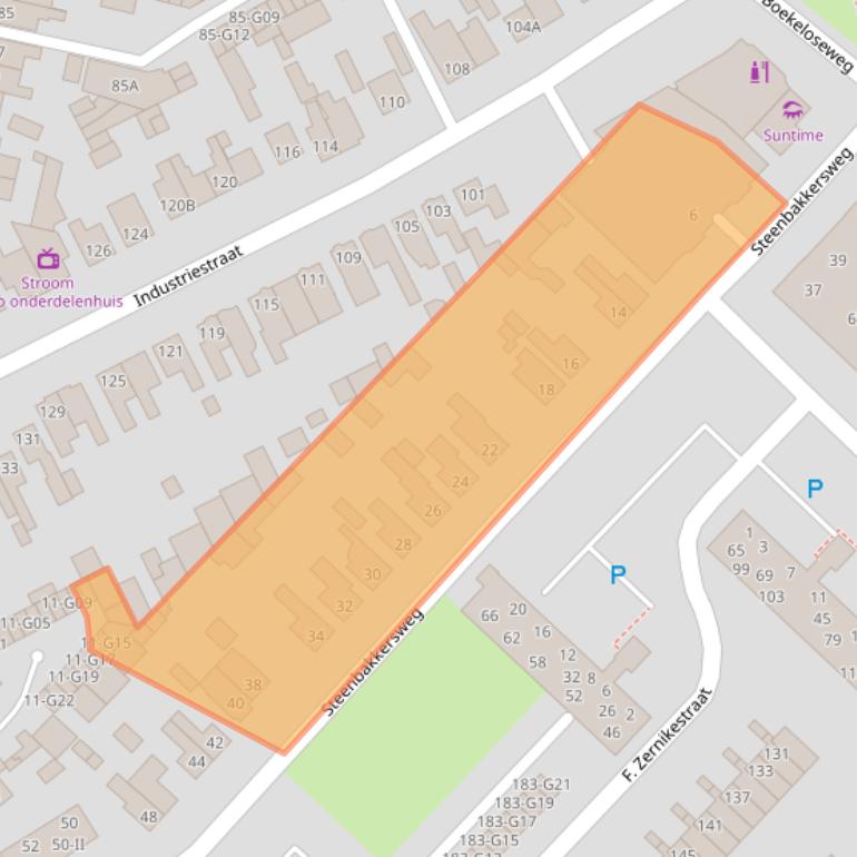 Kaart van postcodegebied 7553EJ.