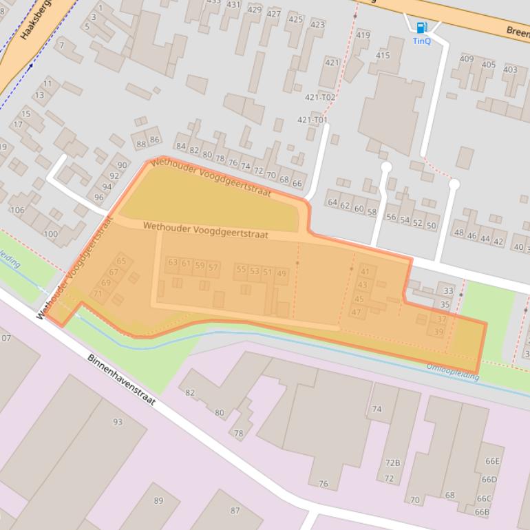 Kaart van postcodegebied 7553EM.