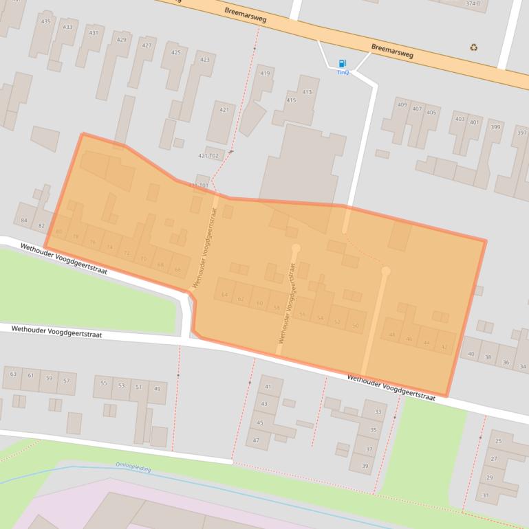 Kaart van postcodegebied 7553EP.