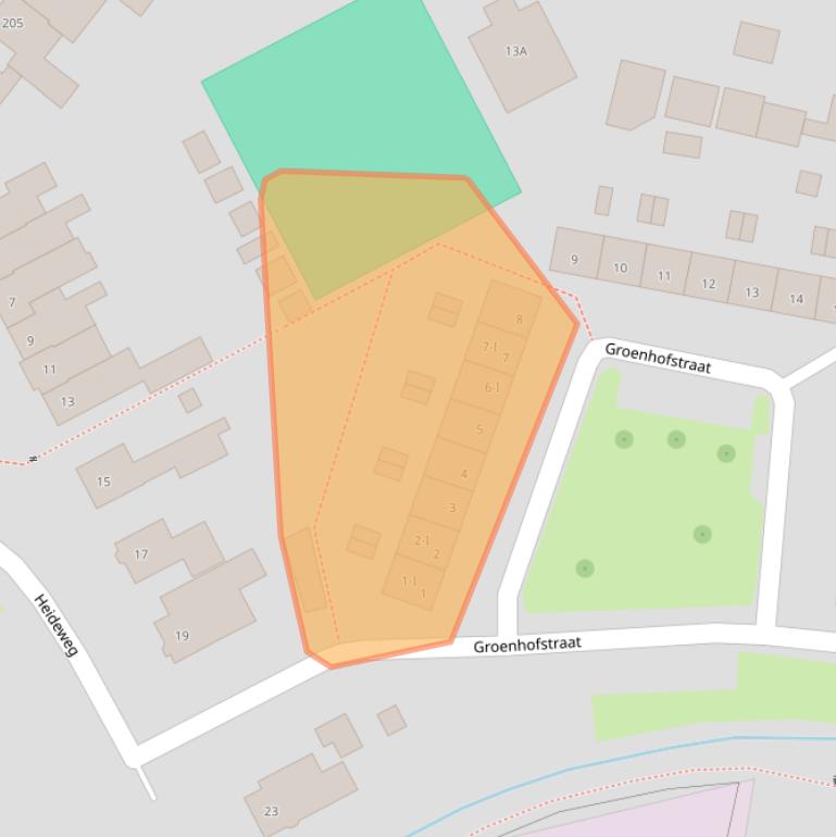 Kaart van postcodegebied 7553ES.