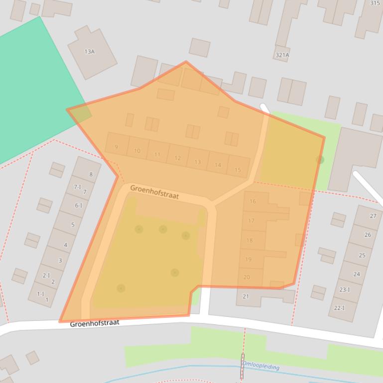 Kaart van postcodegebied 7553ET.