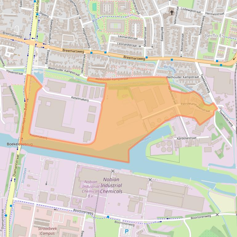 Kaart van postcodegebied 7553GS.