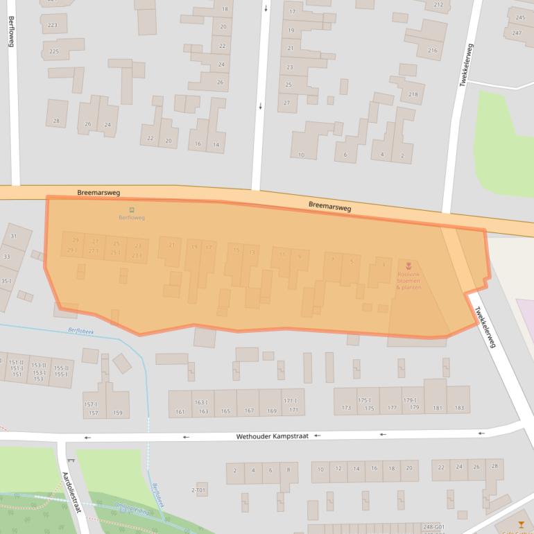 Kaart van postcodegebied 7553HA.