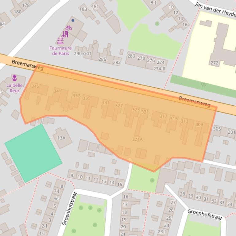 Kaart van postcodegebied 7553HM.
