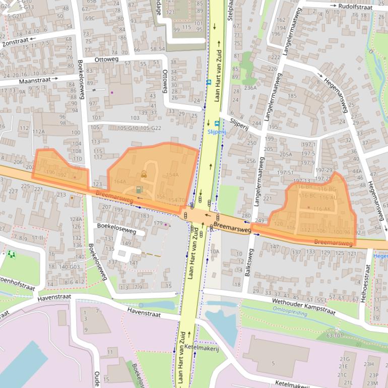 Kaart van postcodegebied 7553HT.