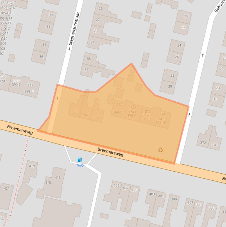 Kaart van postcodegebied 7553JB.