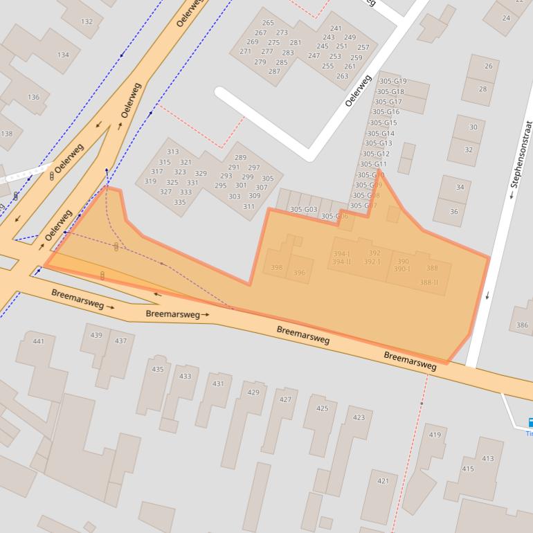Kaart van postcodegebied 7553JC.