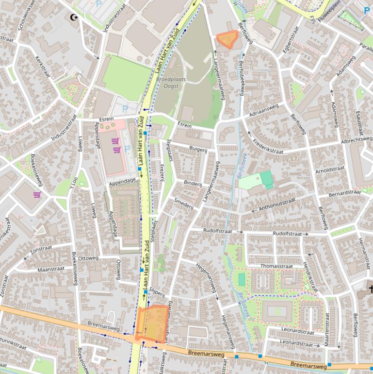 Kaart van postcodegebied 7553JL.