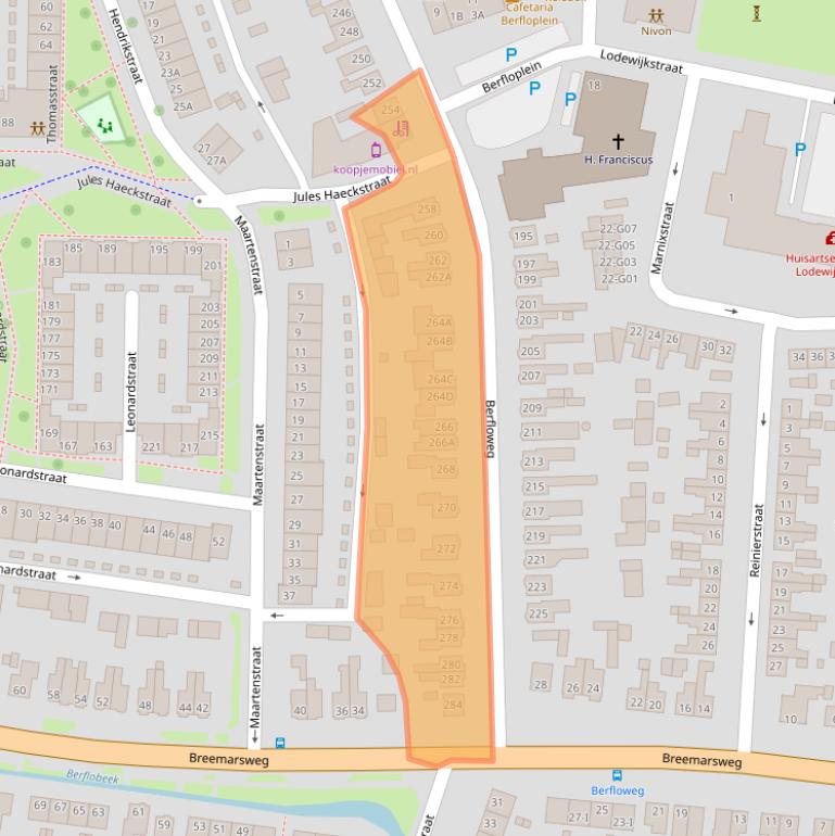 Kaart van postcodegebied 7553JX.