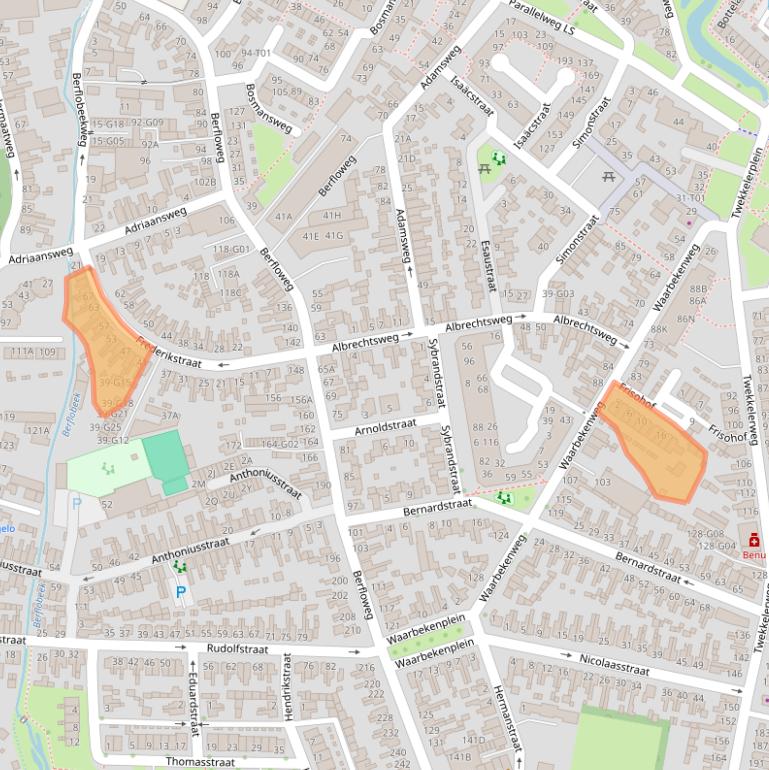 Kaart van postcodegebied 7553KD.