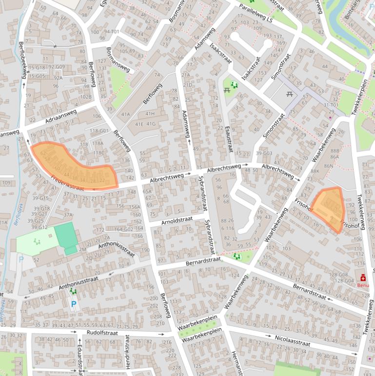 Kaart van postcodegebied 7553KE.