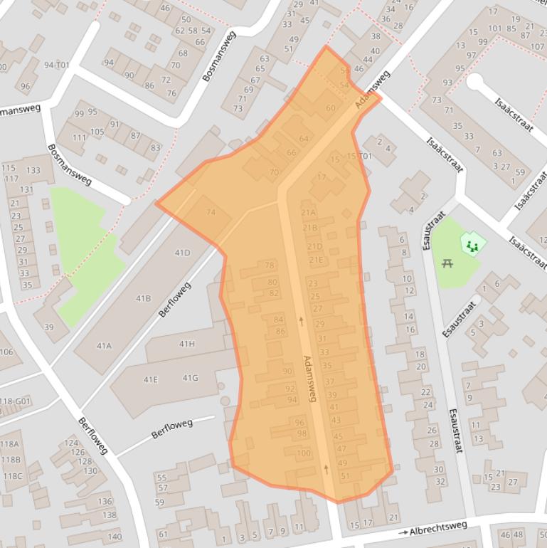 Kaart van postcodegebied 7553KL.