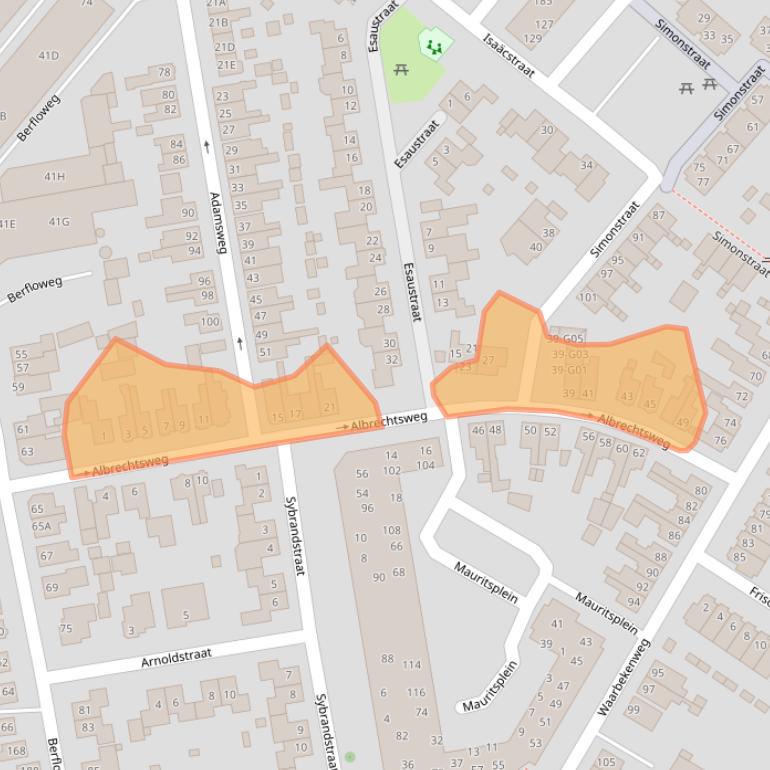 Kaart van postcodegebied 7553KP.