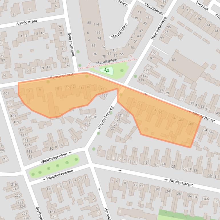 Kaart van postcodegebied 7553KT.