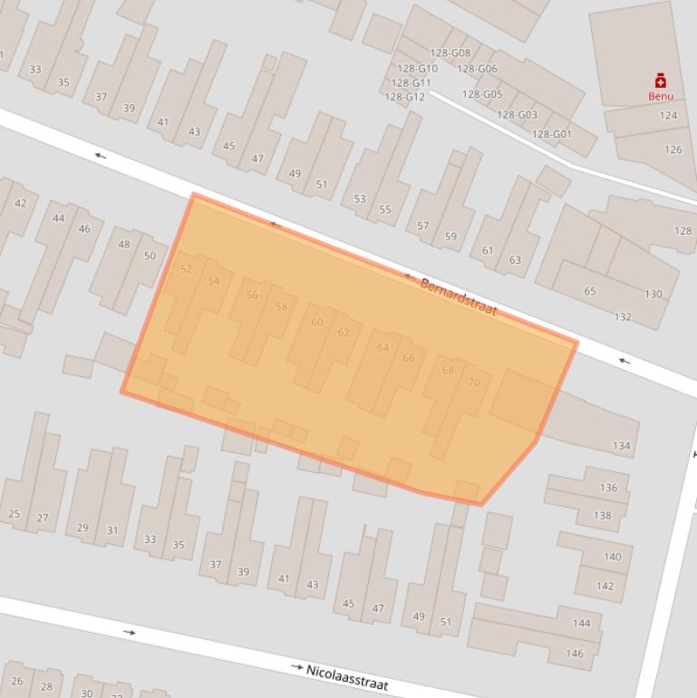Kaart van postcodegebied 7553KV.
