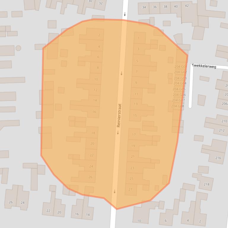 Kaart van postcodegebied 7553LD.