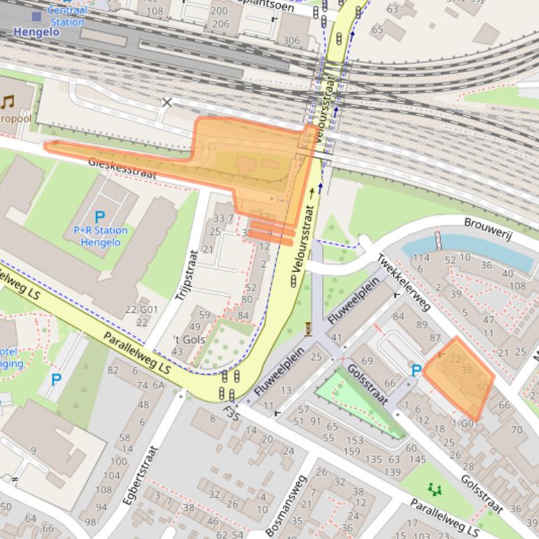 Kaart van postcodegebied 7553LM.