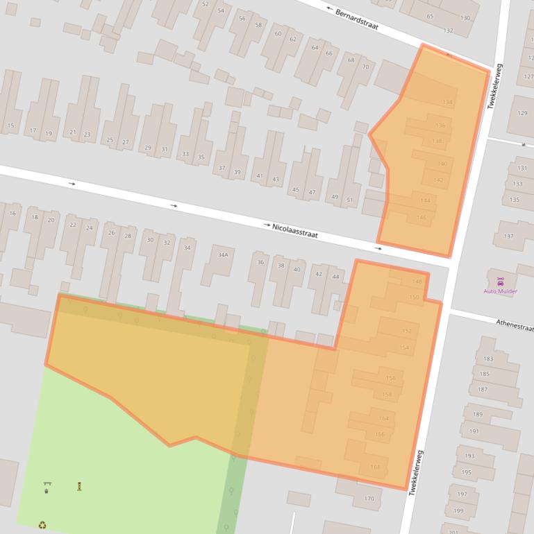 Kaart van postcodegebied 7553LP.