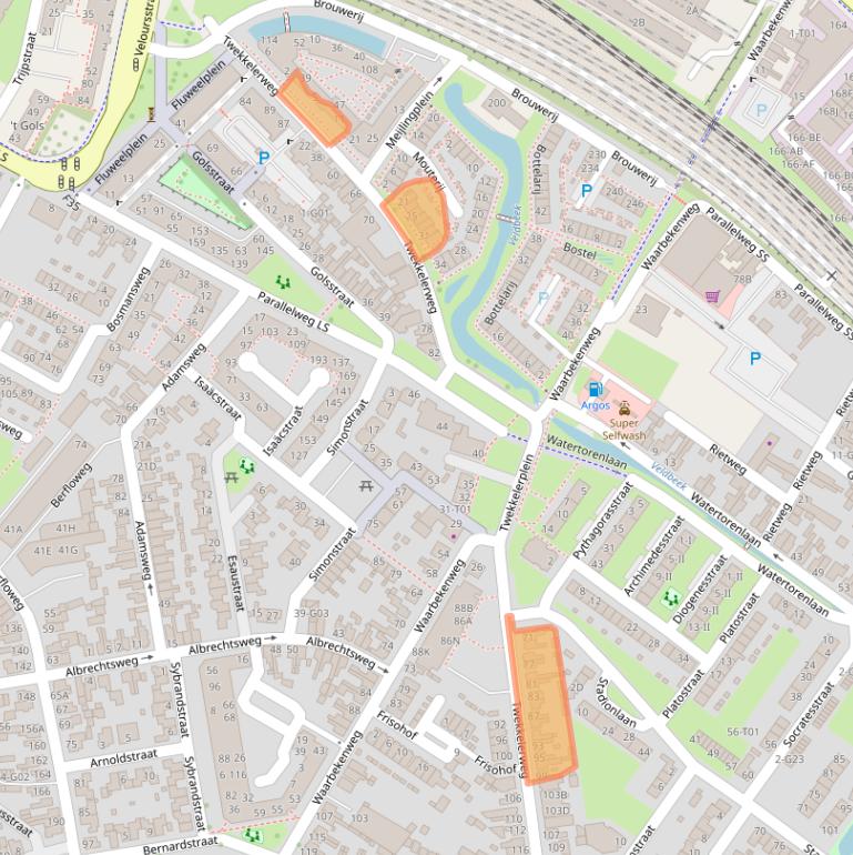 Kaart van postcodegebied 7553LT.