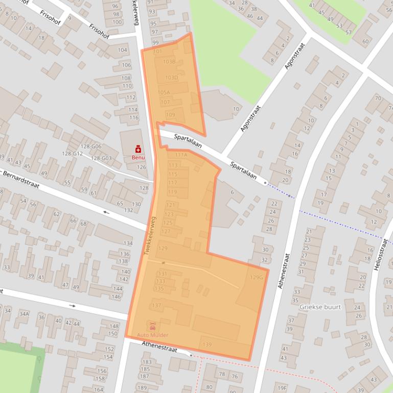 Kaart van postcodegebied 7553LV.