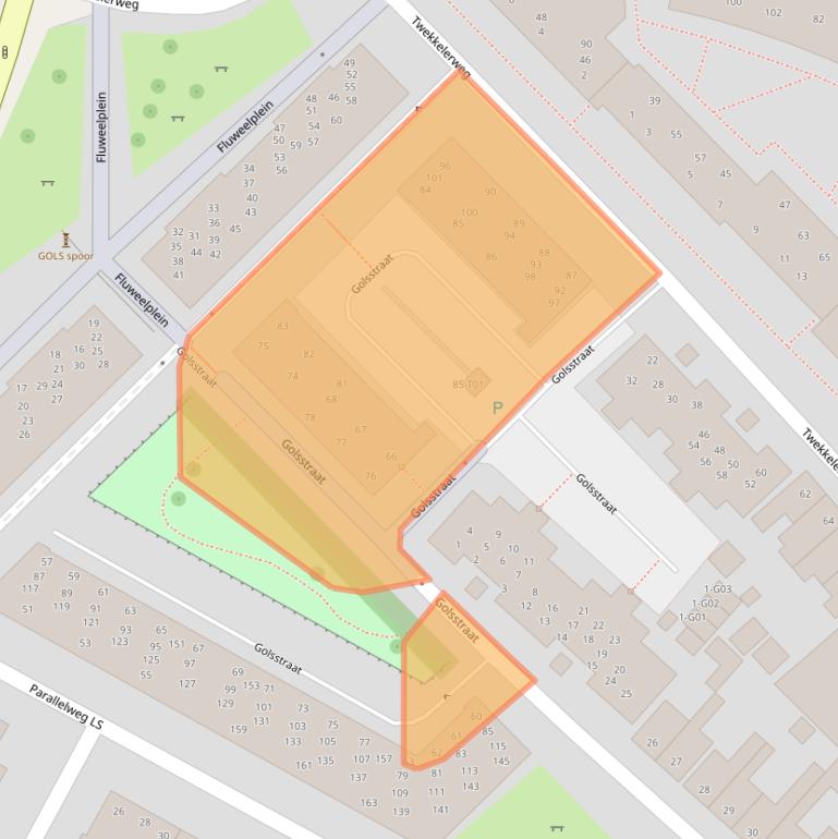 Kaart van postcodegebied 7553ME.