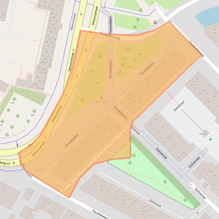 Kaart van postcodegebied 7553MG.