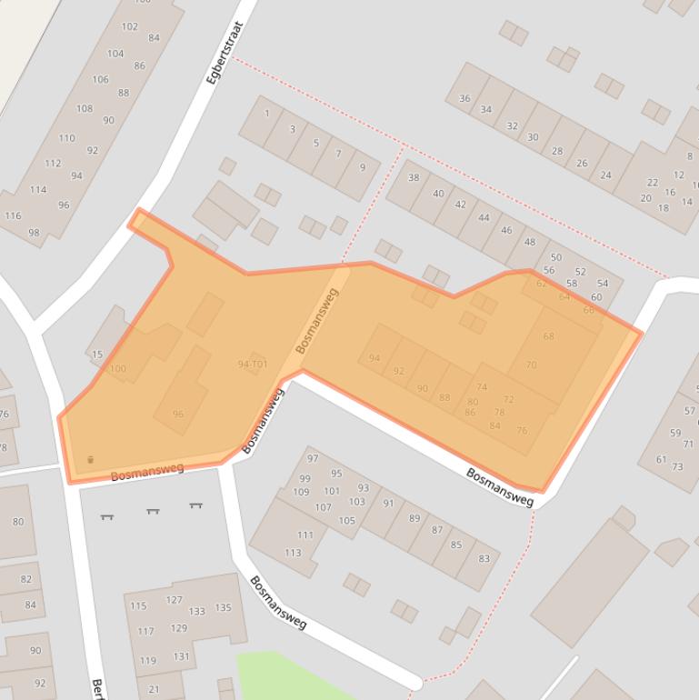 Kaart van postcodegebied 7553ML.