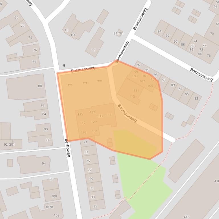 Kaart van postcodegebied 7553MR.