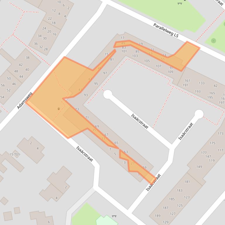 Kaart van postcodegebied 7553NB.