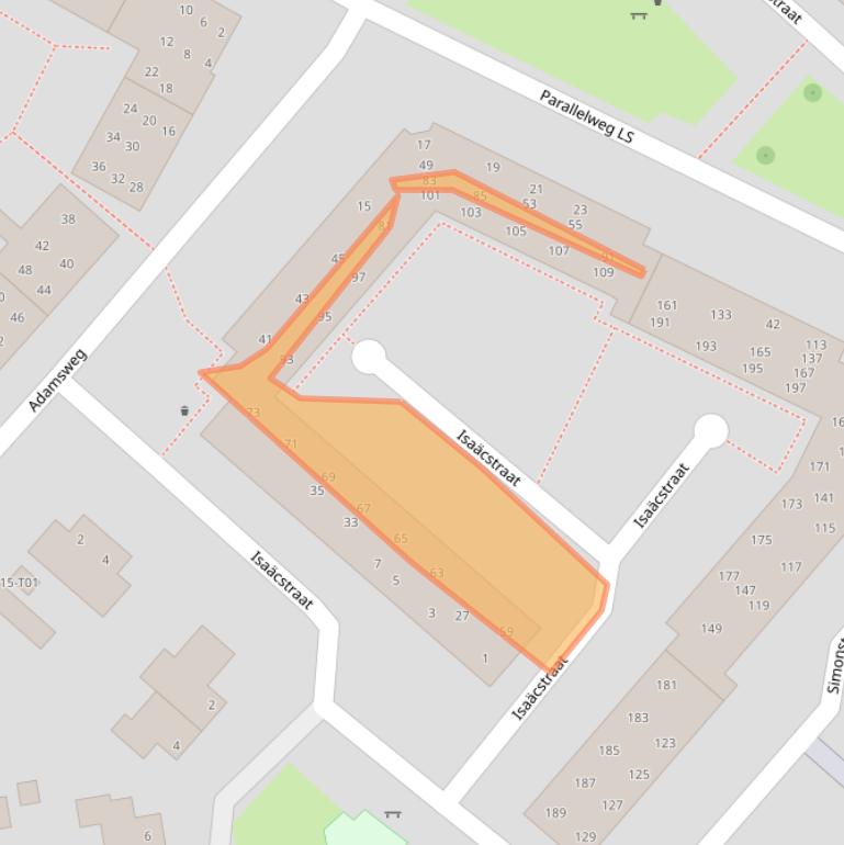 Kaart van postcodegebied 7553NC.