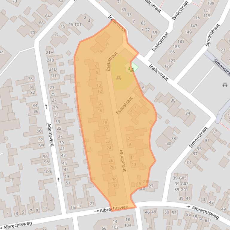 Kaart van postcodegebied 7553NP.