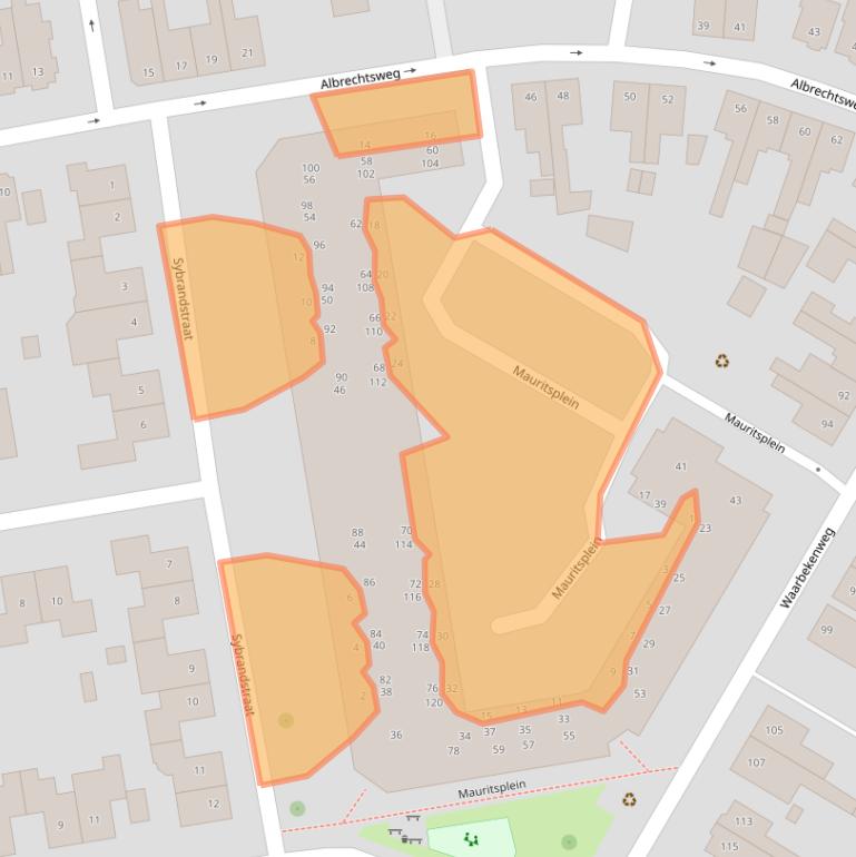 Kaart van postcodegebied 7553NR.