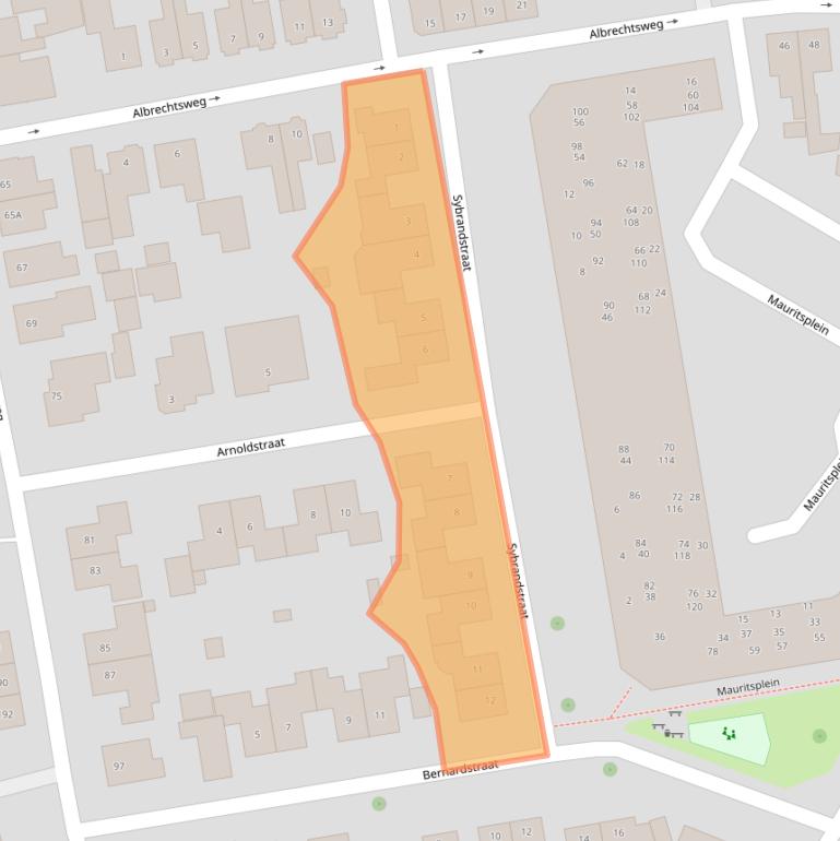 Kaart van postcodegebied 7553NV.