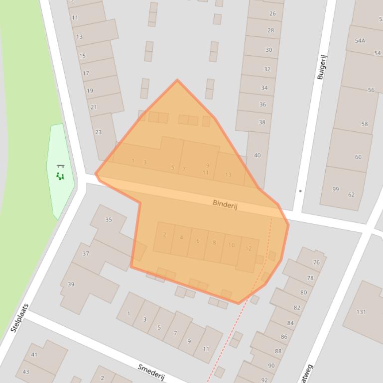 Kaart van postcodegebied 7553PD.