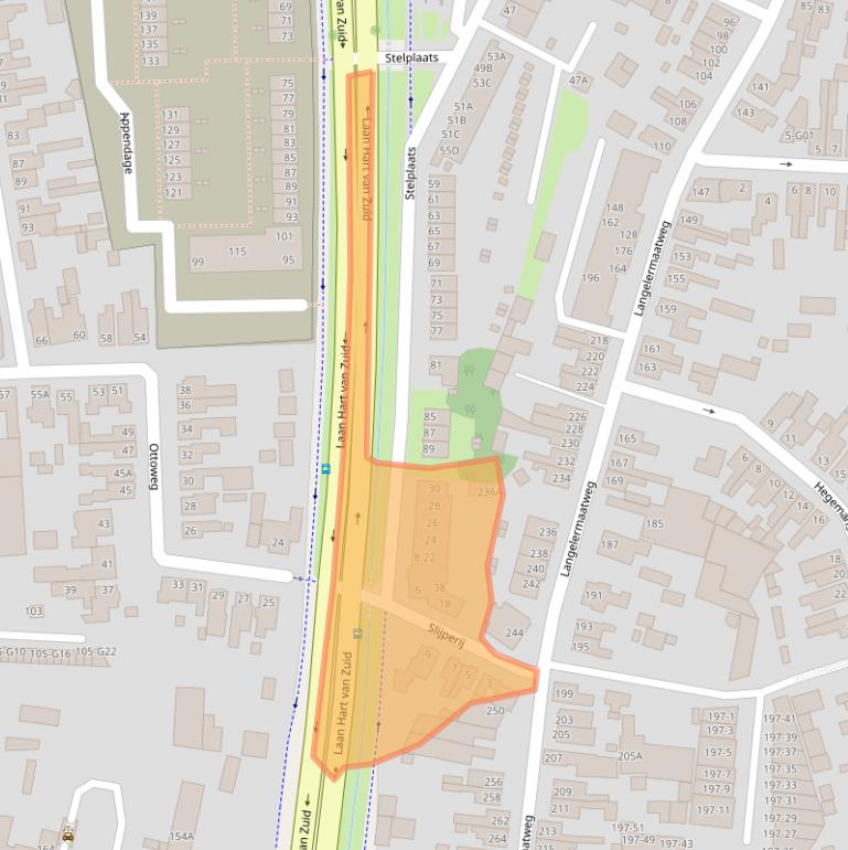 Kaart van postcodegebied 7553PG.