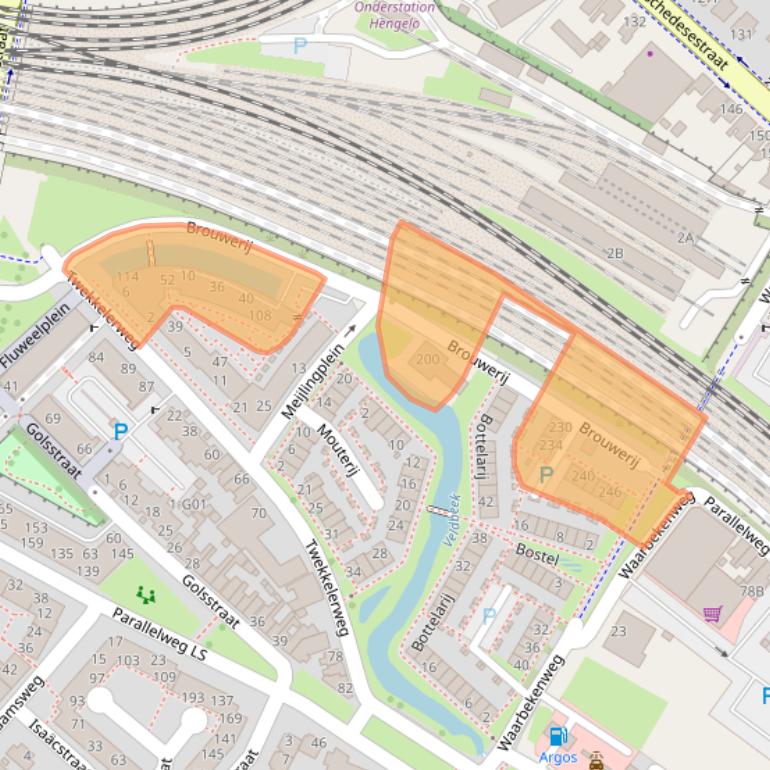 Kaart van postcodegebied 7553RB.