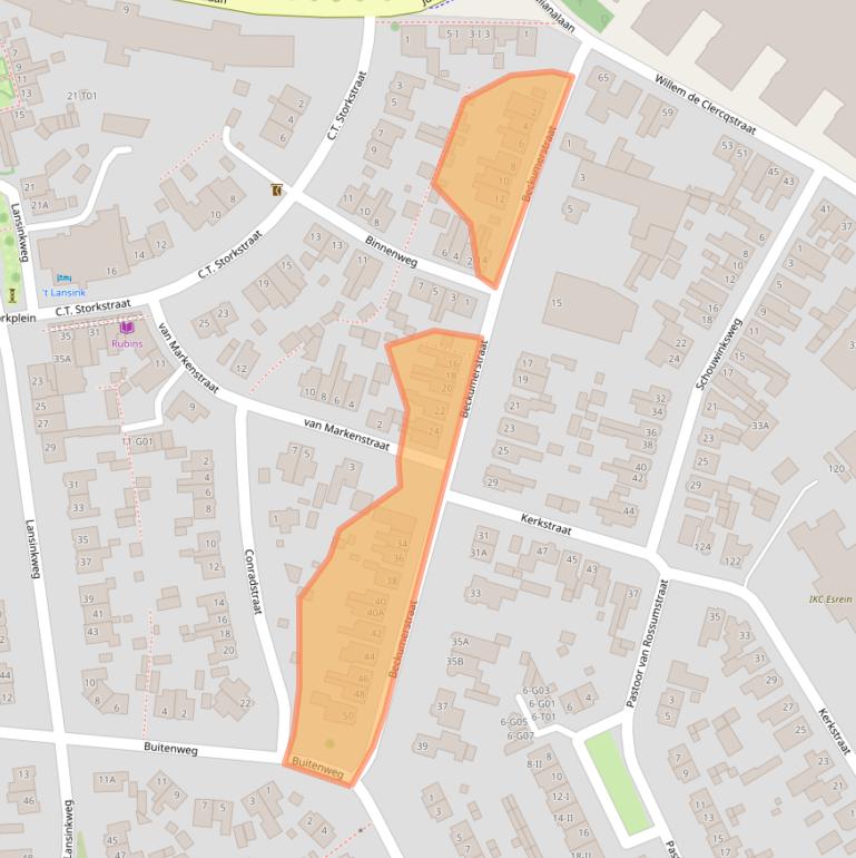 Kaart van postcodegebied 7553VC.