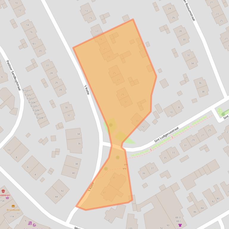 Kaart van postcodegebied 7553VE.