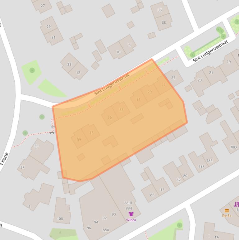 Kaart van postcodegebied 7553VK.