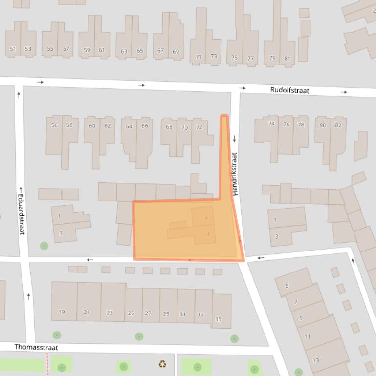 Kaart van postcodegebied 7553XM.