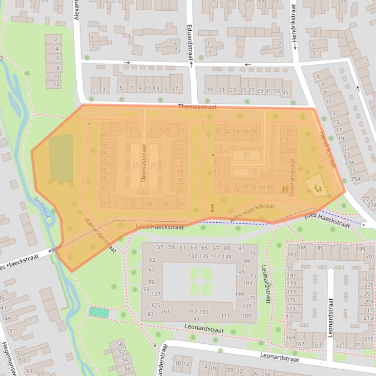 Kaart van postcodegebied 7553XV.